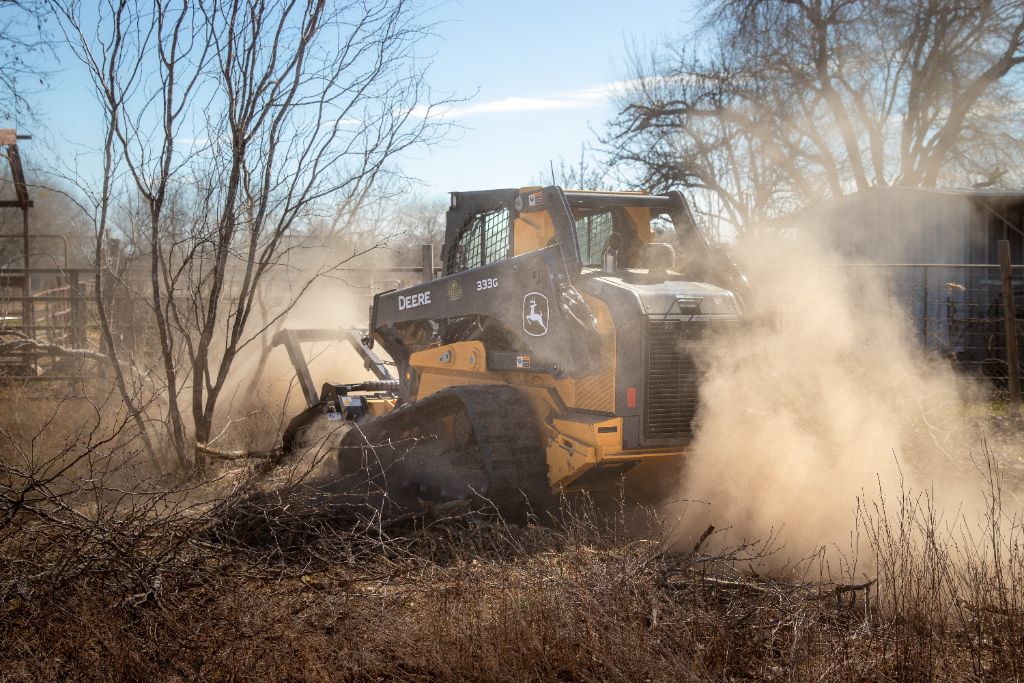Native stone hardscaping installation